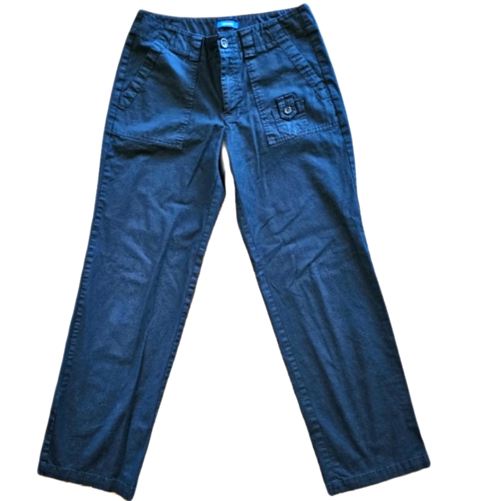 Dockers womens straight pants 6M black stretch